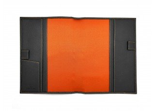 leather-find-note-cover-goat-shrink-leather-custom-grey