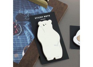sticky-note-animal-white-bear