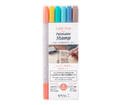 Color Pens for Paintable Stamp 6 pcs assorted Happiness