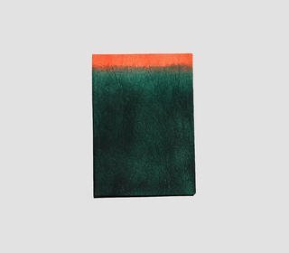 gugimfolio-a5-green-orange-edge-notebook-included