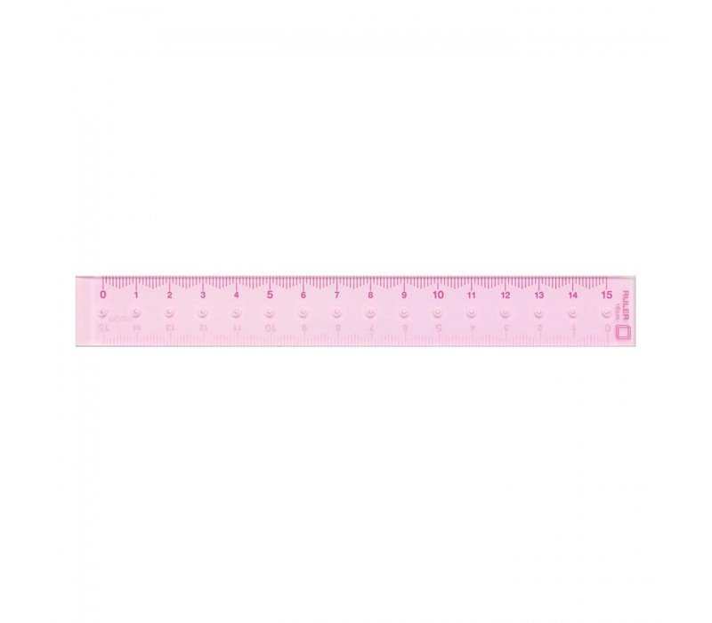 CL Ruler 15cm Pink