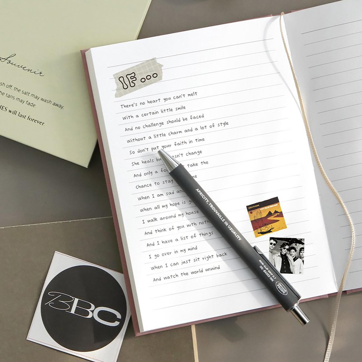 Notebook B6 Format Souvenir B6 line notebook 01 ivory