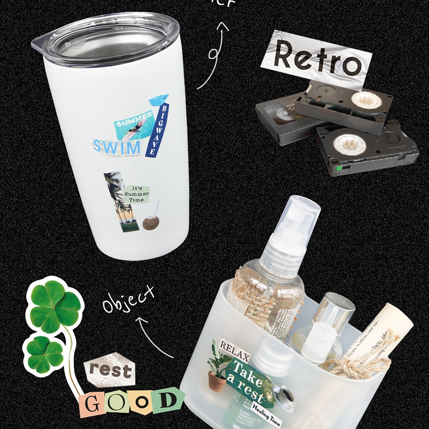 Magazine Collage Sticker pack